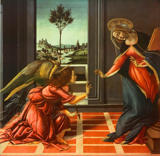 Annunciation By Sandro Botticelli